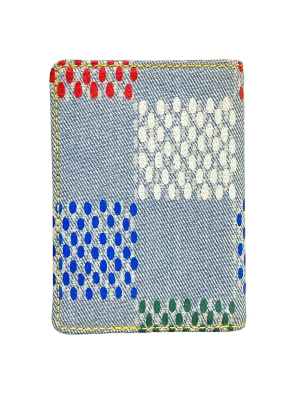 Louis Vuitton Card Case LV Birds Damier Denim Pocket Organizer Multicolor